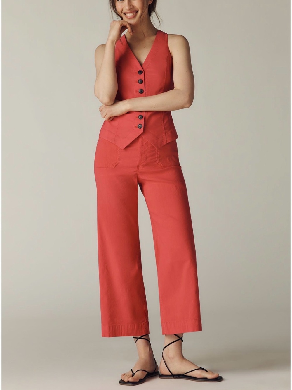 Maeve Colette Wide Leg Crop Pants - Picture 5 of 6